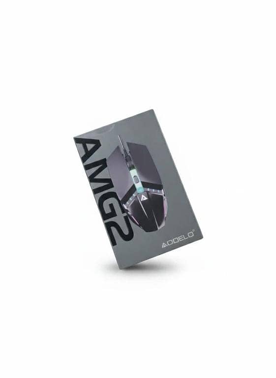 AOQELO AMG2 Wired RGB Gaming Mouse | Mechanical Wind & Noiseless Design