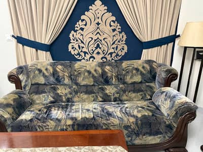 Six Seater Sofa Set (Solid Sheesham Wood)