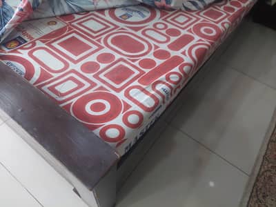 2 x Singles beds with mattress and side tables