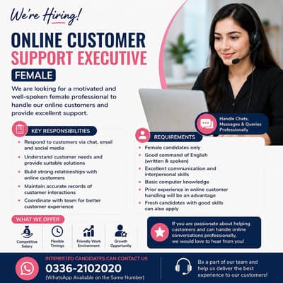 Customer Service Executive (Female)