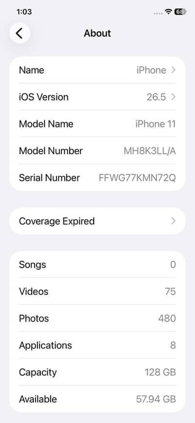 I POHONE 11 JV 128gb