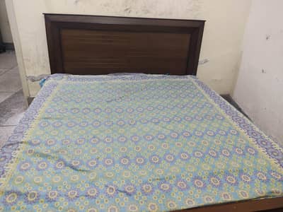 king size bed along with metress for sale