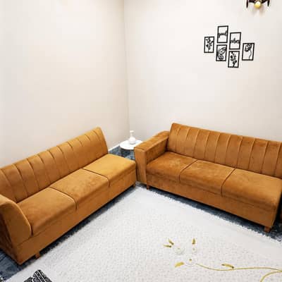 Golden Sofa's  3 Pieces L Shaped Phone No: 03217212270
