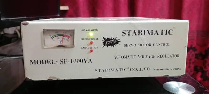 Servo Motor Stabilizer 1000 watt