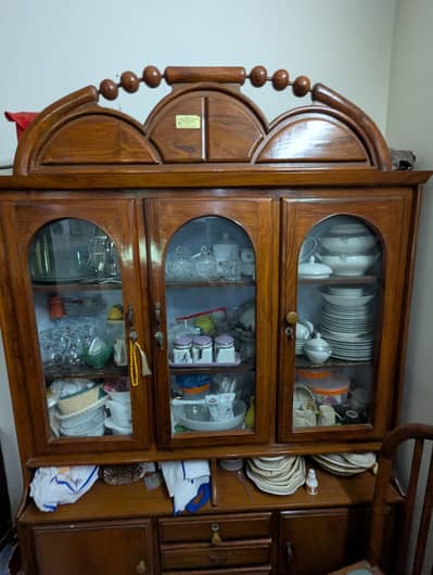 wooden showcase