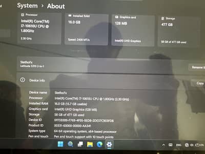 Dell Latitude 5310 i7 10th Gen 16GB 512GB Touch 360°
