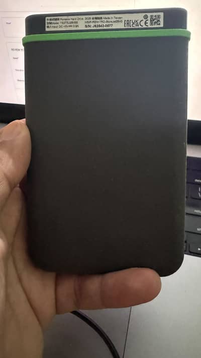 Transcend 2TB  External Hard Drive with USB Type C Dongle