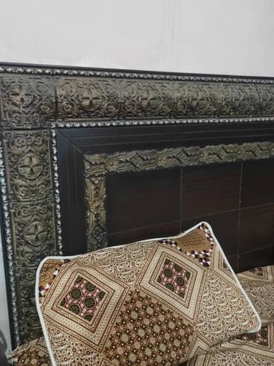Double Bed with Matching Side Tables and matress