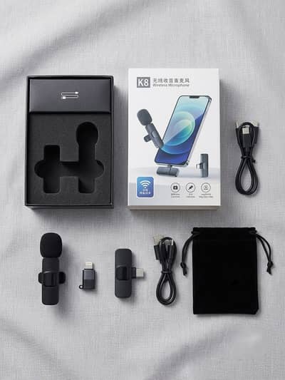 K8 Wireless Microphone For mobiles