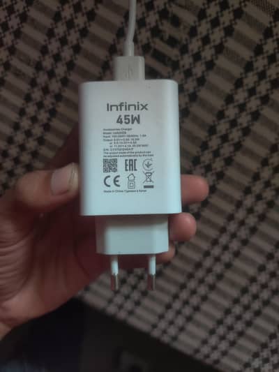 Infinix hot 60 I original charger 45 W urgent sale