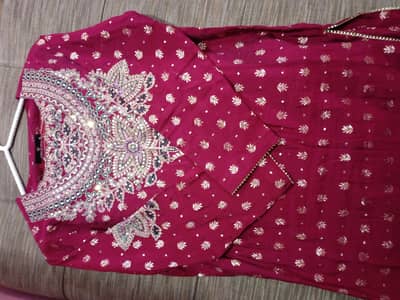 Asim Jofa 3 Piece Stitched and Embellished Dress for sale
