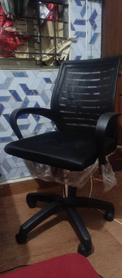 Revolving chair + Foldable  study table ( Wooden)