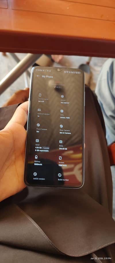 Itel A50