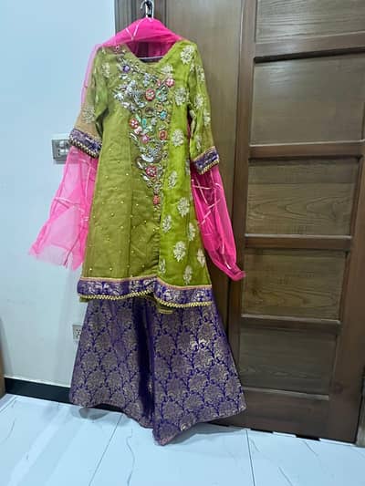3 piece sharara dress