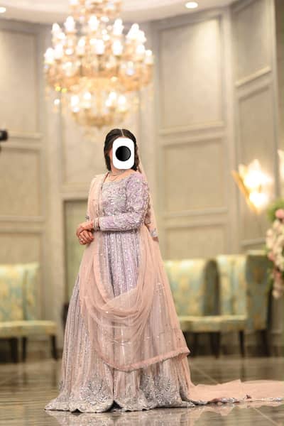 Elegant Walima Bridal Dress with Veil