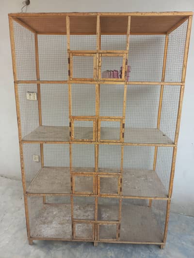 Wooden cage