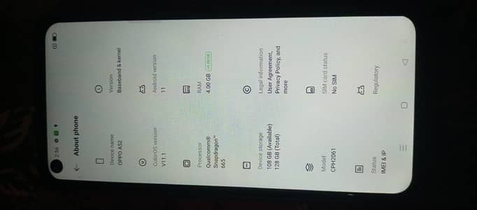 OPPO A52 031700249462