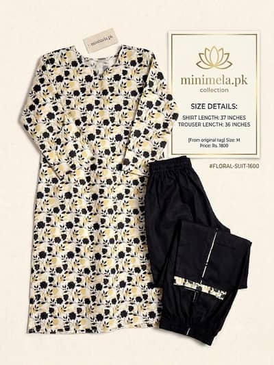 **Premium Floral Printed 2-Piece Suit**