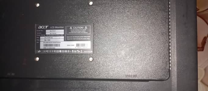 Acer monitor LCD