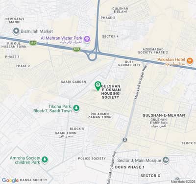 Ideal West Open 240 Square Yards Residential Plot Available In Pir Ahmed Zaman Town - Block 3, Karachi