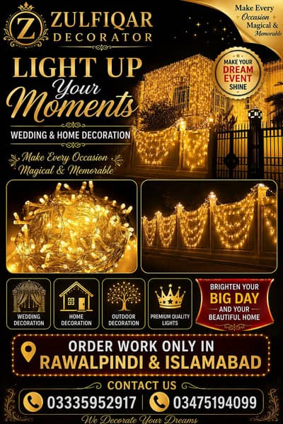 Lighting decoration service available