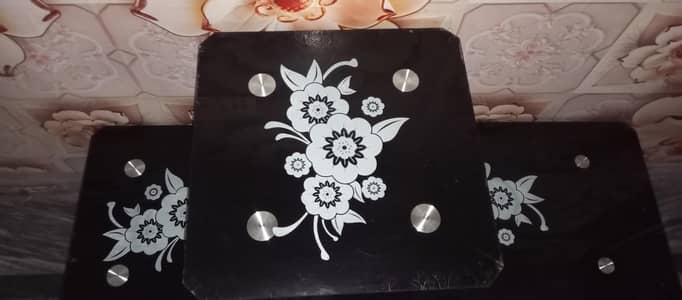 Glass table set