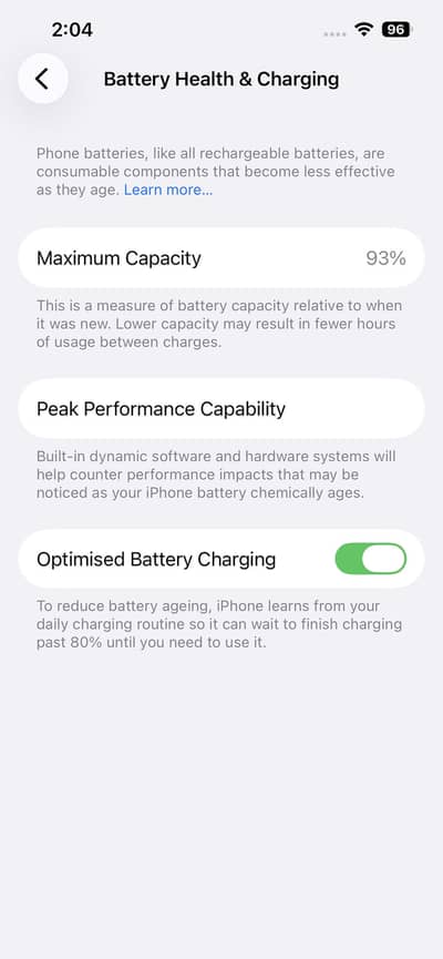 128 Gb , Non pta , 10/10 Condition , 93% battery Health