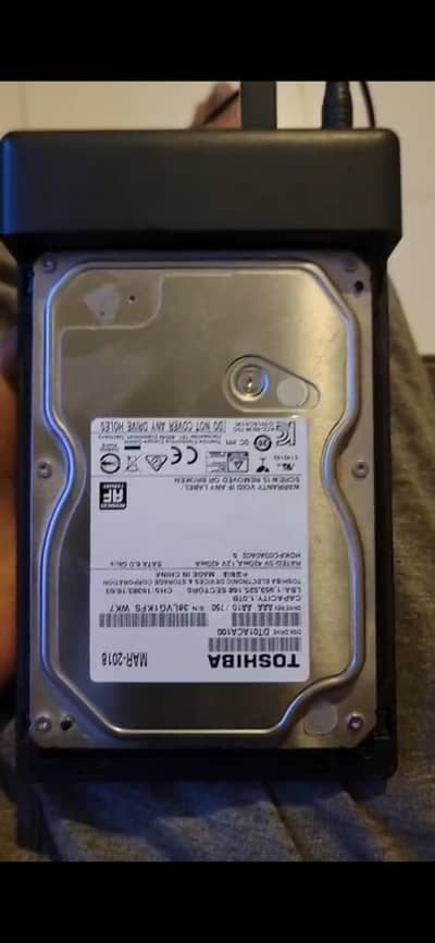 1TB Toshiba Hard Drive | 100% Health | Mint Excellent Condition