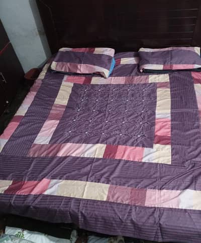 double bed bedsheets with 2 pillow cover