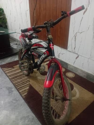 bicycle black and red