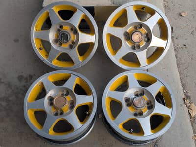 13 Inch Alloy Rims 6 spokes  – Multi PCD 100/114.3)