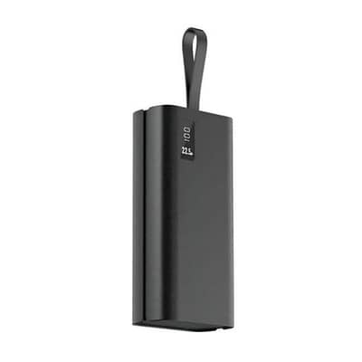 Aspor A337 22.5w Pd 30000mah Fast Charge Power Bank Lcd Display Black