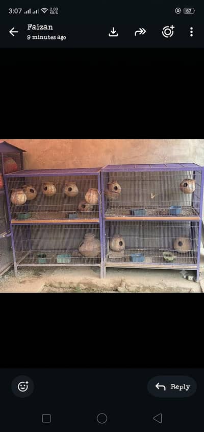 double portion cage for sale 3*1.5