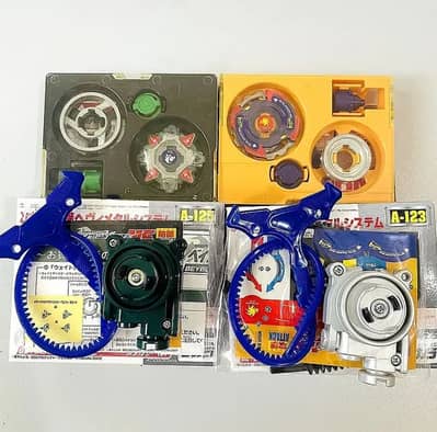 HMS Beyblade toys (Dragoon MS, Dranzer MS, Driger MS, Draciel MS)