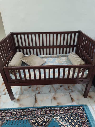 Pure Wooden Baby Cot