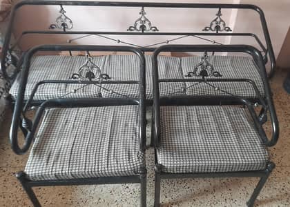Sofa set 5 seater metal