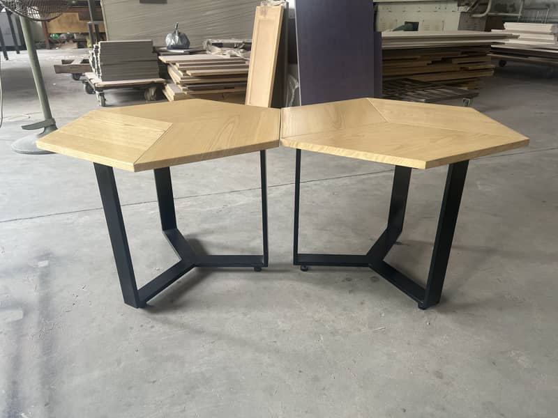 Hexagonal Coffee Table Set | Ash Marquetry | 522 Gallery 1