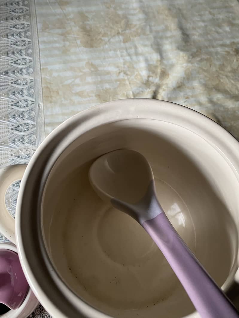 Complete Ceramic Soup Serving Set 10