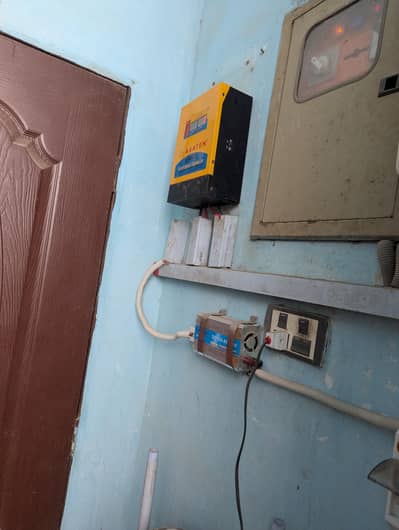 mppt 80 amp with inverter system completely 2 solar panels supported