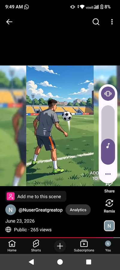Animated short soccer videos