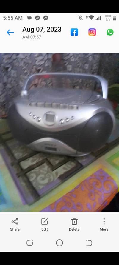 radio cassite CD player
