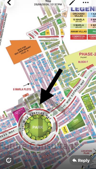 5 M Residential plot for sale at prime location