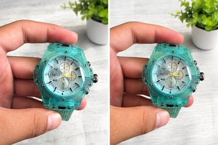⌚ Luxury Transparent Blue Sports Watch for Men