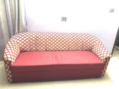 Wooden sofa set with centre table and side tables