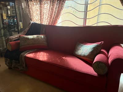 5 seater sofa SOLID SHEESHAM WOOD