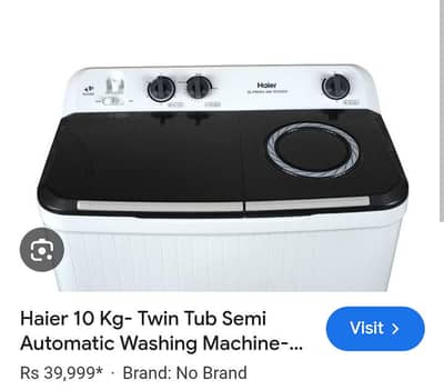 Hair twin tub washing machine