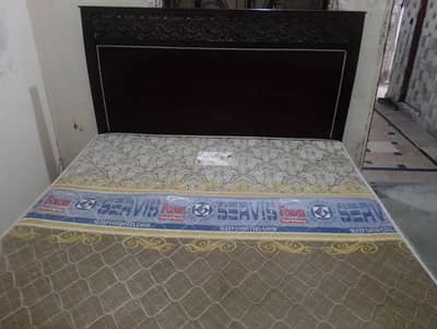 Wooden Bed with Mattress for sale
