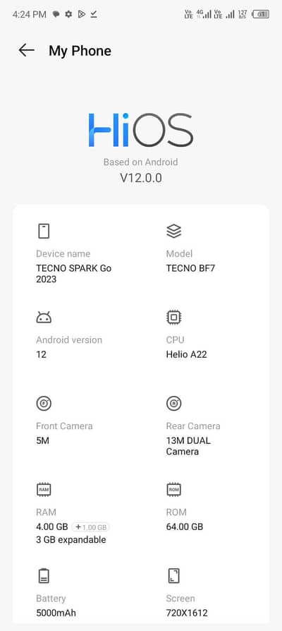 Tecno spark go