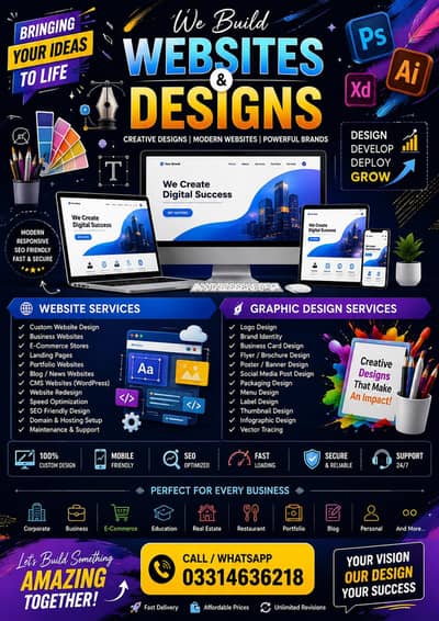 website + graphics design