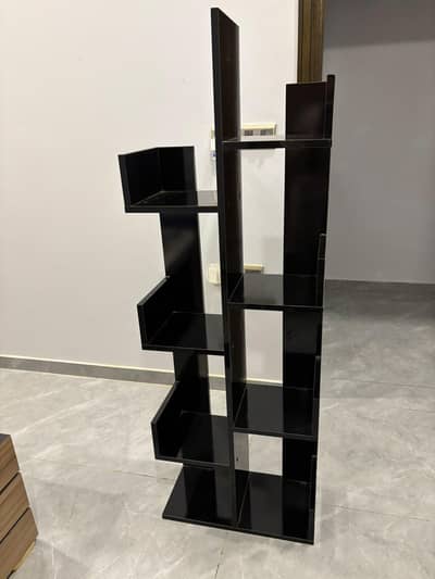 Dark Brown Floor Rack/ Book Shelf